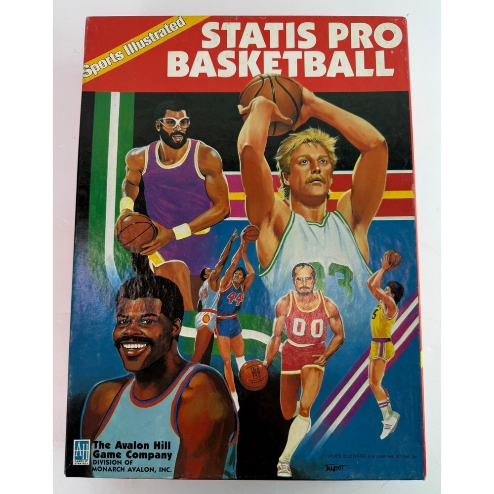 Avalon Hill Sports Illustrated Statis Pro Basketball‎ 1985-86 Season *READ*